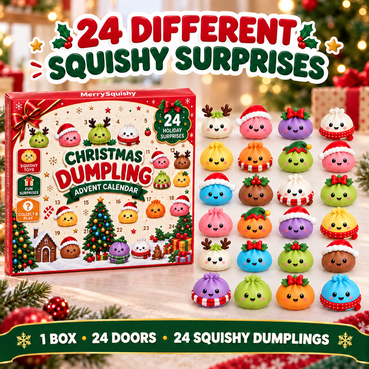 MerrySquishy Christmas Dumpling Advent Calendar