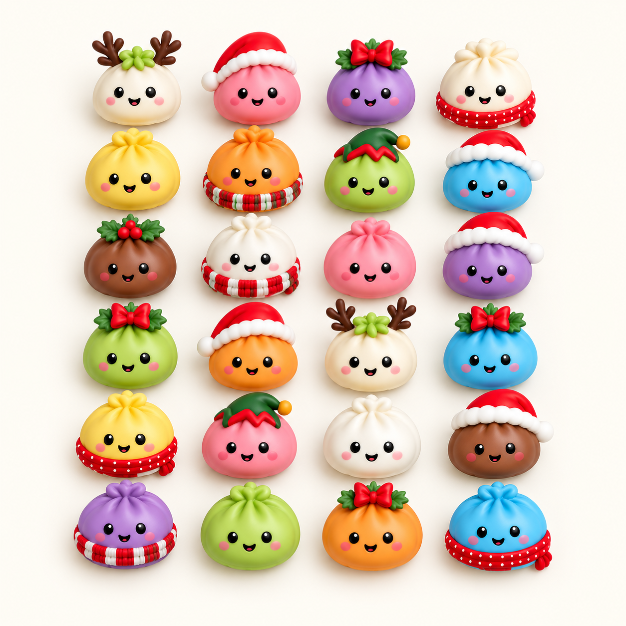 Colorful MerrySquishy dumpling collection